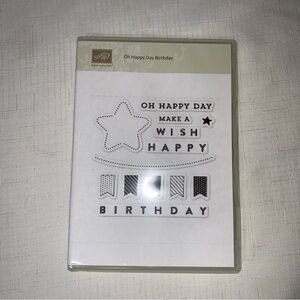 STAMP UP Oh Happy Day Birthday Set Banner Star Wish Craft Scrapbooking Card Art
